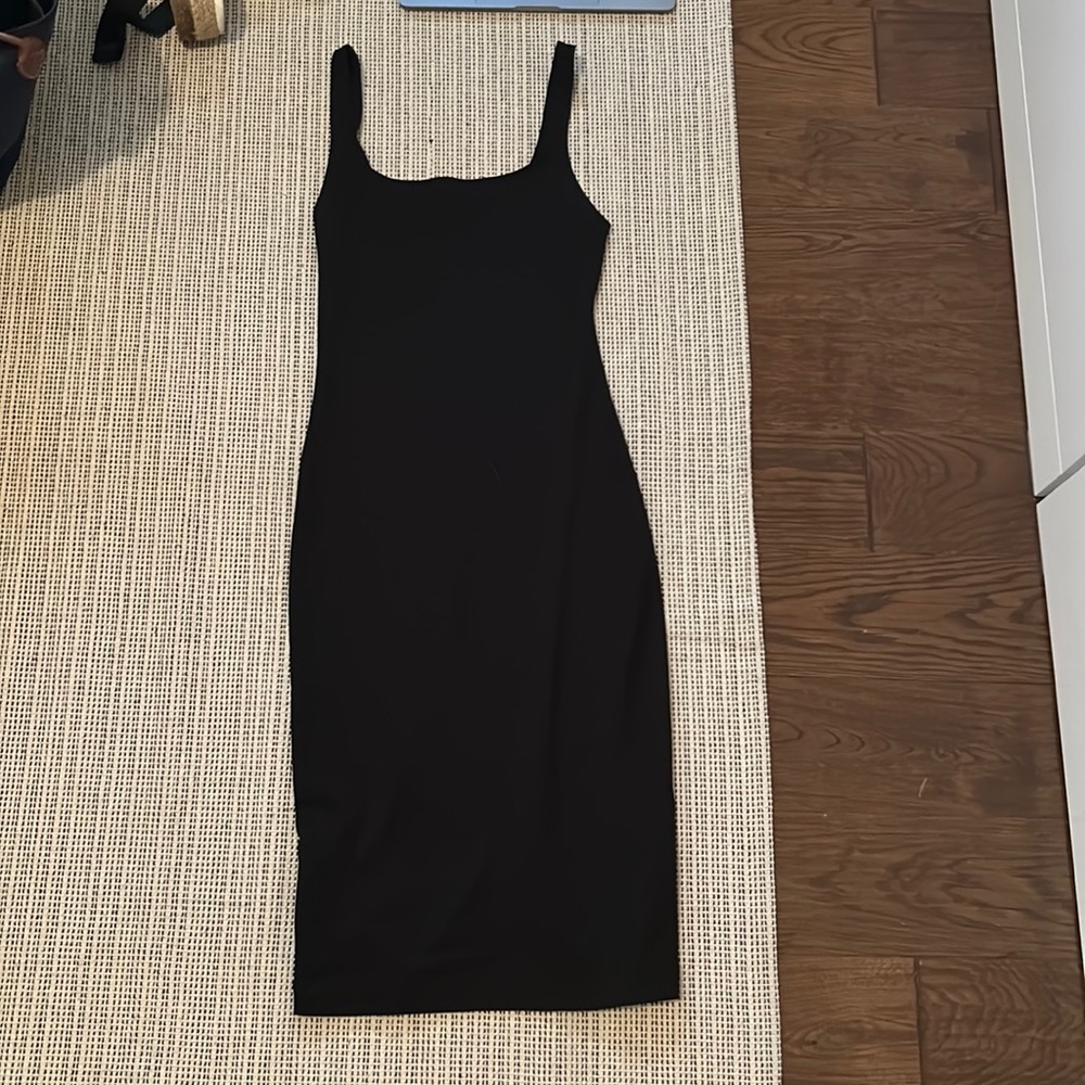 Black mini dress